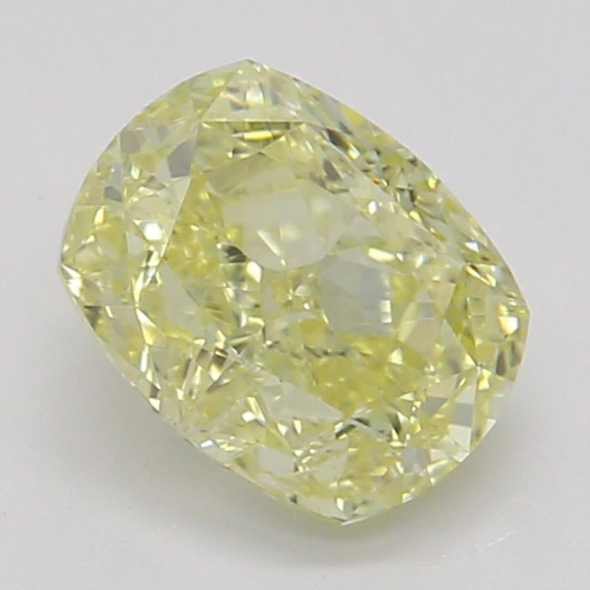 0.59 Ct. Fancy Yellow Cushion Diamond