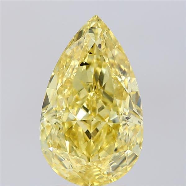 3.54 Ct. Fancy Intense Yellow Pear Lab Grown Diamond