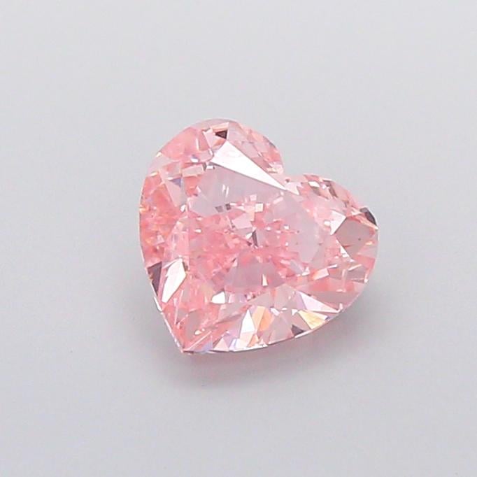 2.01 Ct. Fancy Intense  Pink Heart Lab Grown Diamond