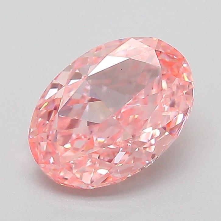 1.45 Ct. Fancy Vivid  Pink Oval Lab Grown Diamond