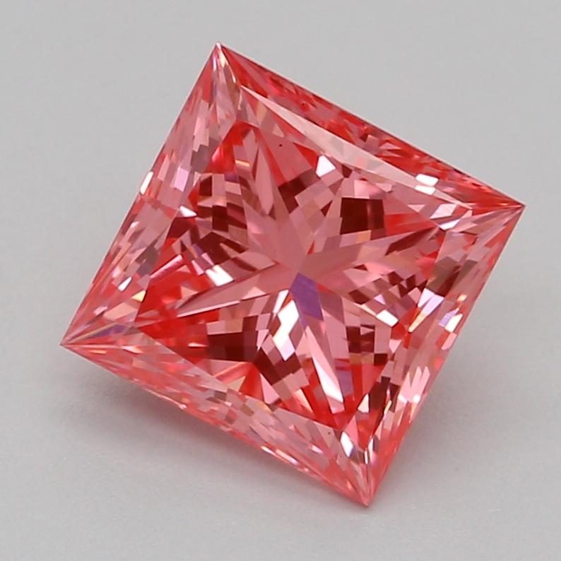 1.06 Ct. Fancy Vivid Pink Princess Lab Grown Diamond