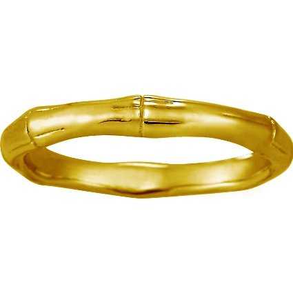 Bamboo Ring in 18K Yellow Gold