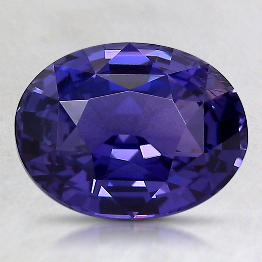 9.1x6.8mm Unheated Purple Oval Sapphire