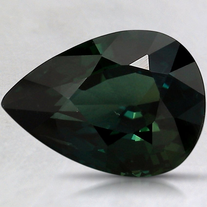 10.6x7.8mm Teal Modified Pear Sapphire