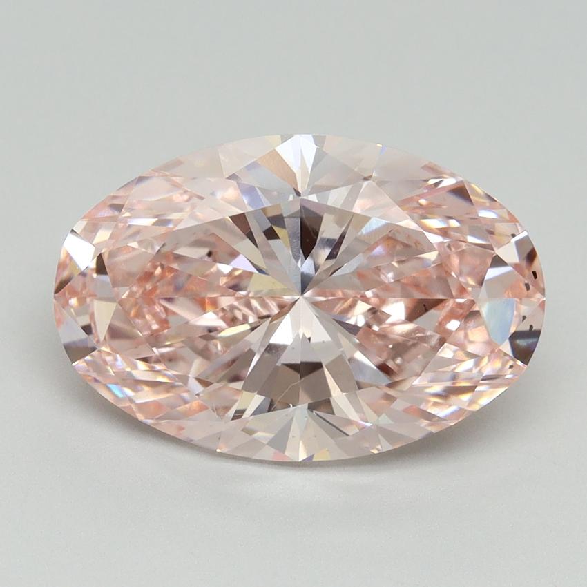 5.13 Ct. Fancy Intense Pink Oval Lab Grown Diamond