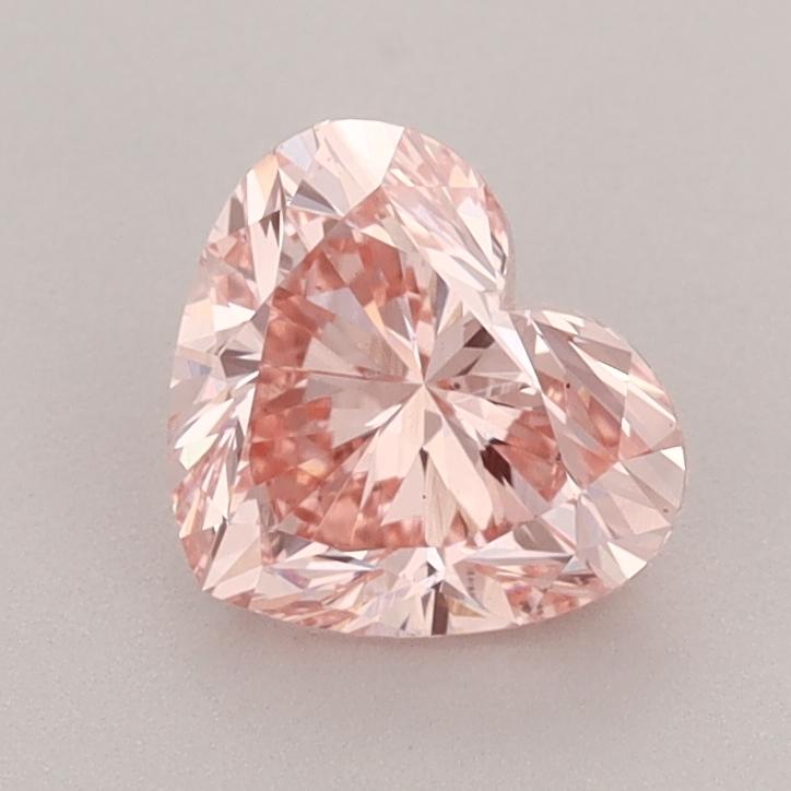 1.35 Ct. Fancy Vivid  Pink Heart Lab Grown Diamond