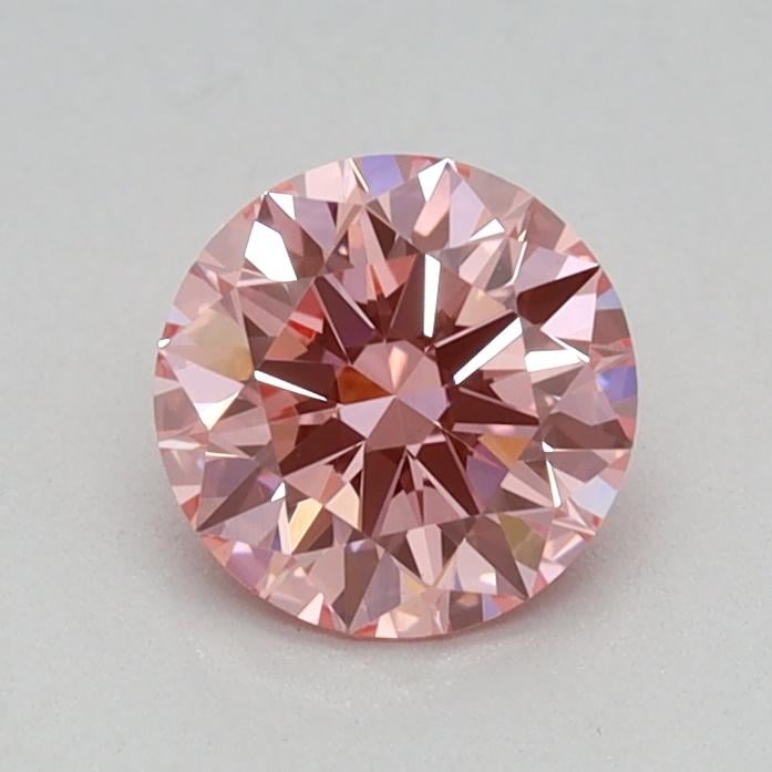 0.52 Ct. Fancy Vivid Pink Round Lab Grown Diamond