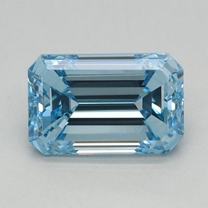 0.67 Ct. Fancy Intense Blue Emerald Lab Grown Diamond