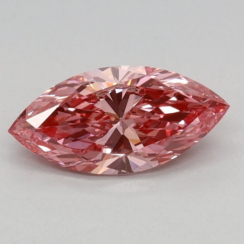 0.64 Ct. Fancy Vivid Pink Marquise Lab Grown Diamond