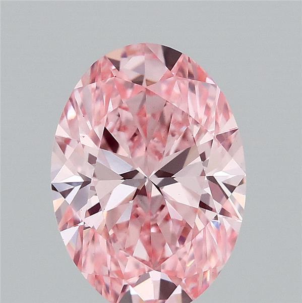 2.11 Ct. Fancy Vivid Pink Oval Lab Grown Diamond