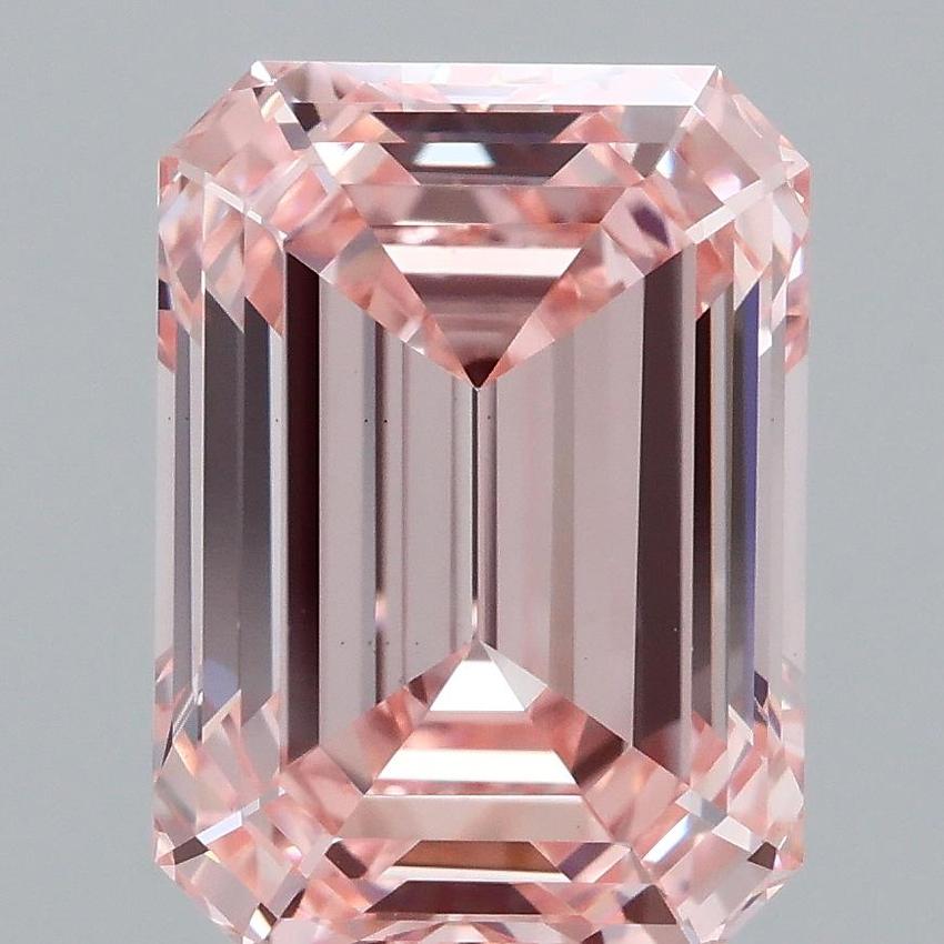 3.07 Ct. Fancy Vivid Pink Emerald Lab Grown Diamond