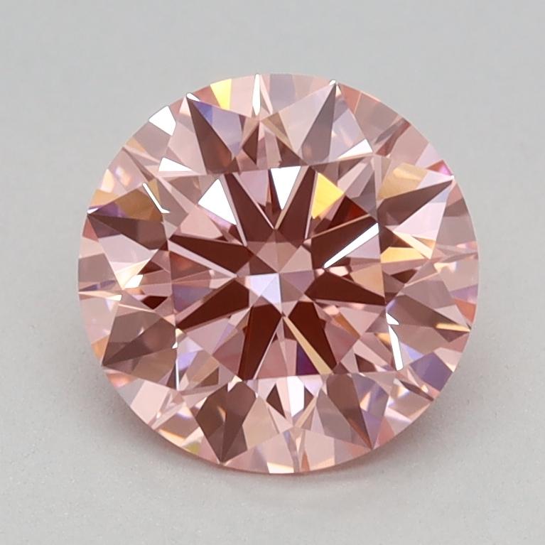 1.09 Ct. Fancy Vivid Pink Round Lab Grown Diamond