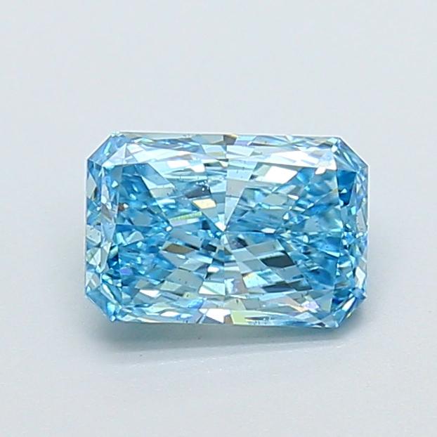 1.25 Ct. Fancy Vivid Blue Radiant Lab Grown Diamond