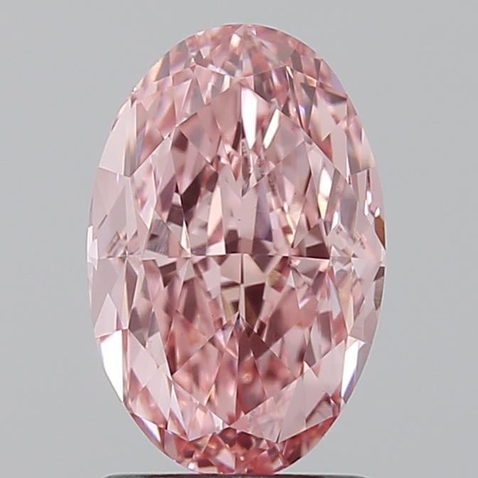 1.92 Ct. Fancy Vivid Pink Oval Lab Grown Diamond