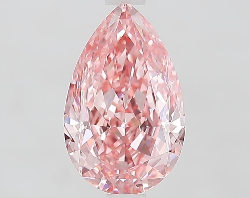 2.11 Ct. Fancy Vivid Pink Pear Lab Grown Diamond