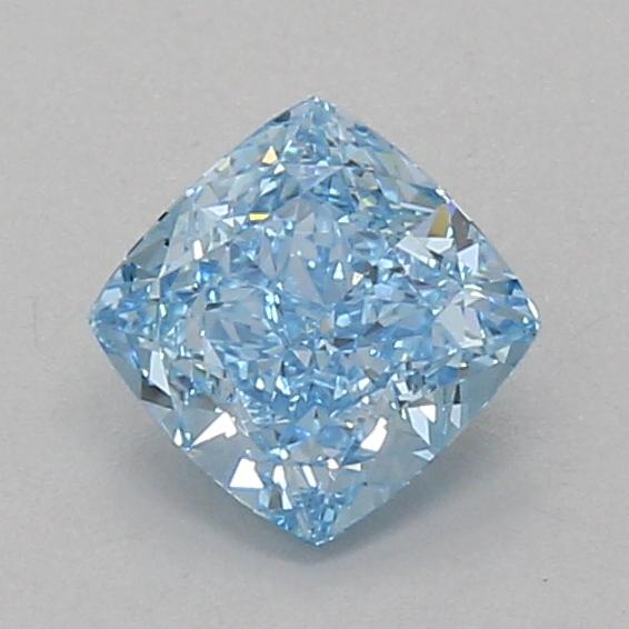 1.02 Ct. Fancy Vivid Blue Cushion Lab Grown Diamond