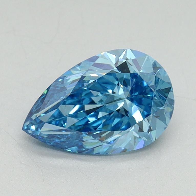 1.03 Ct. Fancy Vivid Blue Pear Lab Grown Diamond