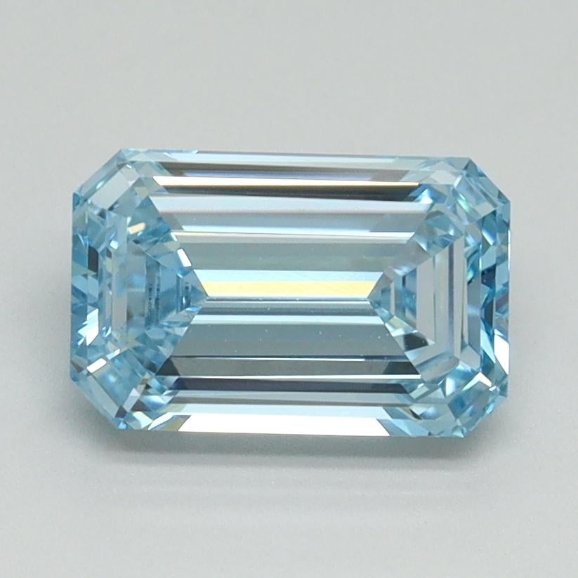1.55 Ct. Fancy Intense Blue Emerald Lab Grown Diamond