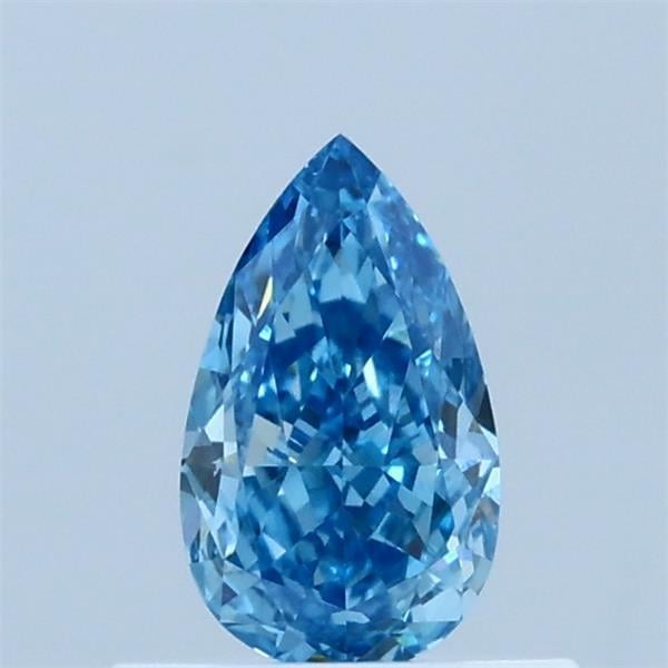 0.52 Ct. Fancy Vivid  Blue Pear Lab Grown Diamond