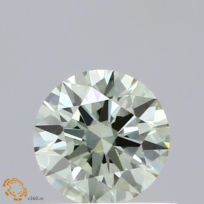 0.51 Ct. Fancy Intense  Green Round Lab Grown Diamond