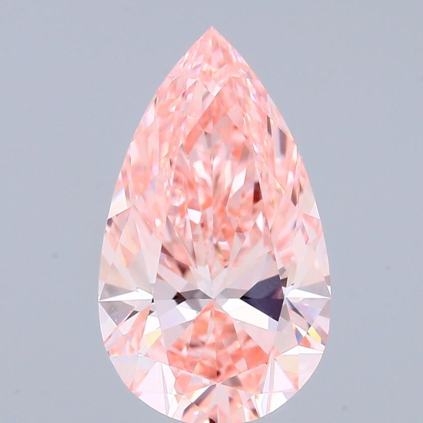 3.0 Ct. Fancy Vivid Pink Pear Lab Grown Diamond