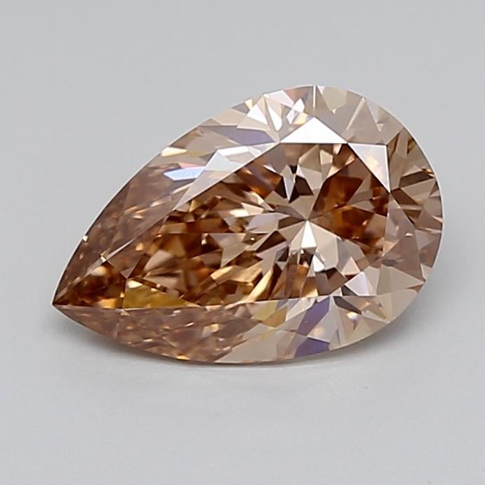 2.04 Ct. Light  Brown Pear Lab Grown Diamond