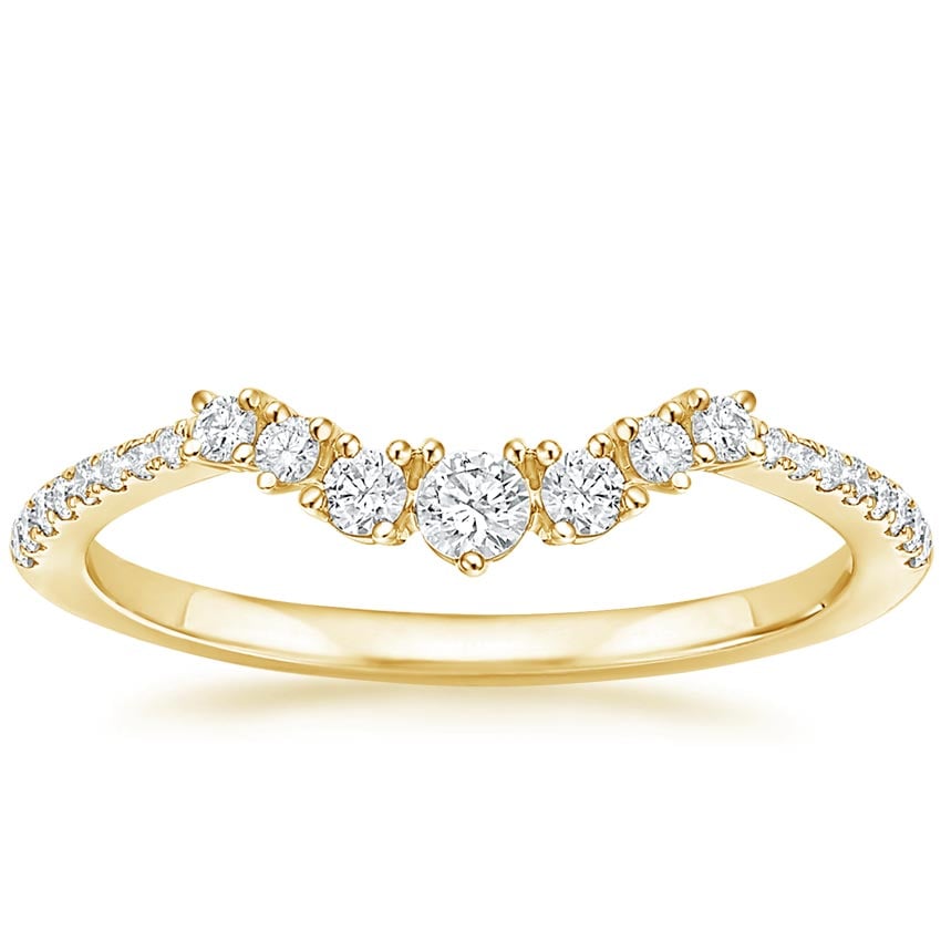Rose gold diamond engagement ring with surprise diamond details