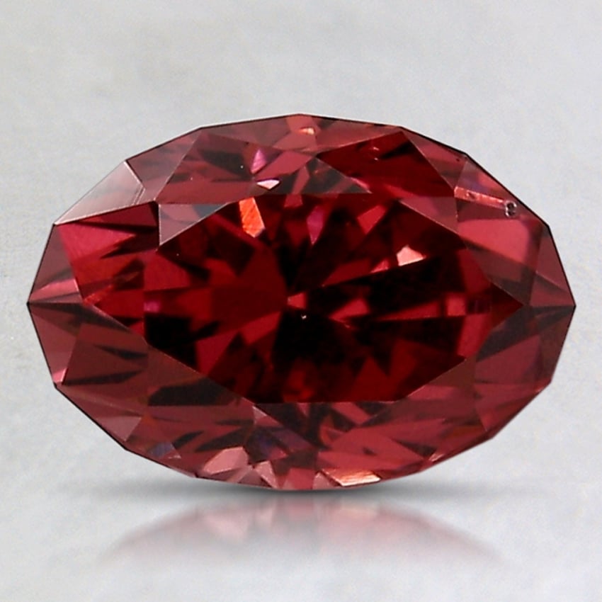 9.2x6.3mm Unheated Red Modified Oval Garnet