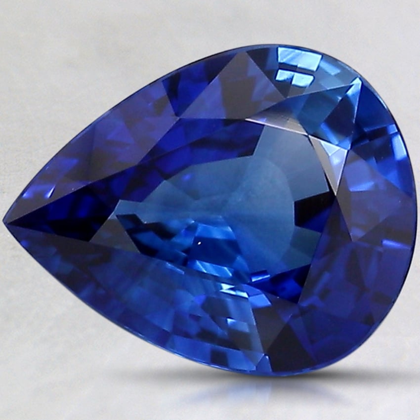 10x8mm Blue Pear Sapphire