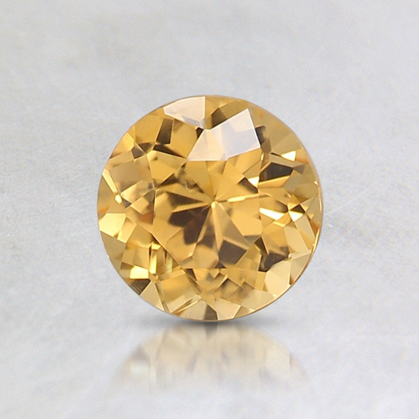 5.5mm Unheated Peach Round Sapphire