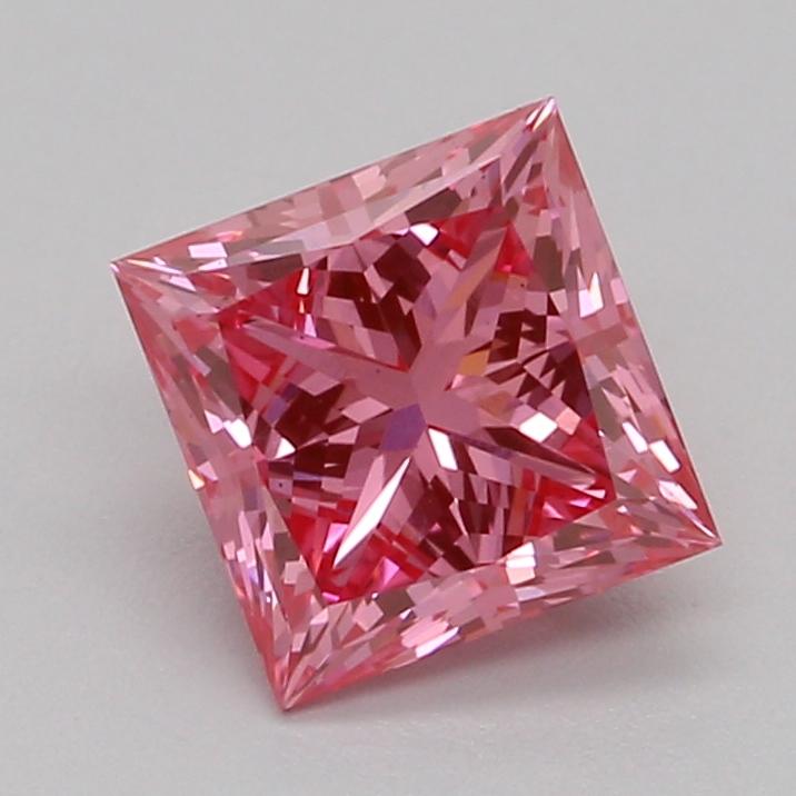 0.75 Ct. Fancy Vivid Pink Princess Lab Grown Diamond