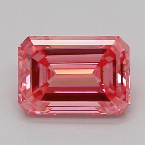 0.53 Ct. Fancy Vivid Pink Emerald Lab Grown Diamond