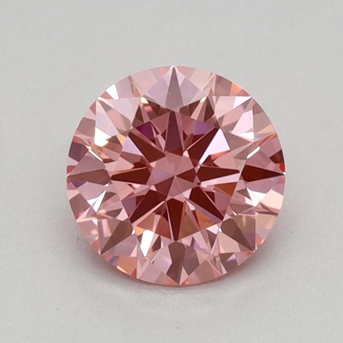 0.53 Ct. Fancy Vivid Pink Round Lab Grown Diamond