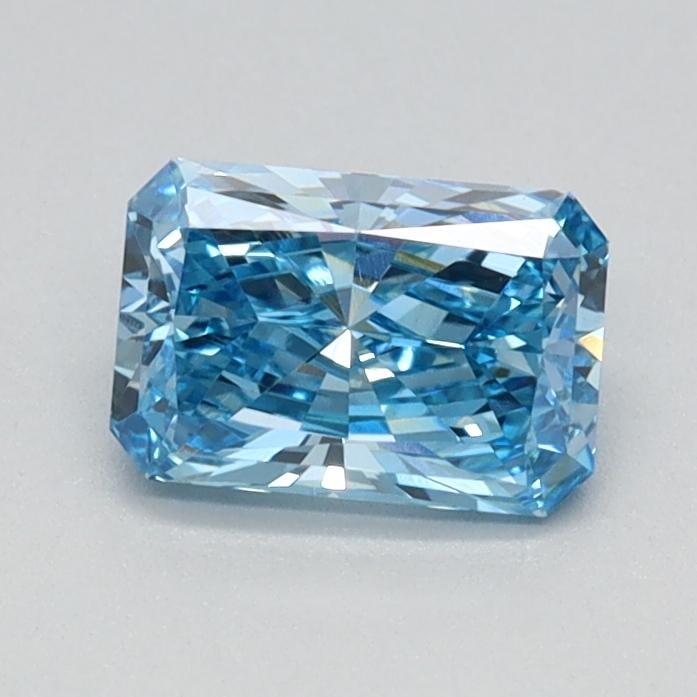 0.62 Ct. Fancy Vivid Blue Radiant Lab Grown Diamond