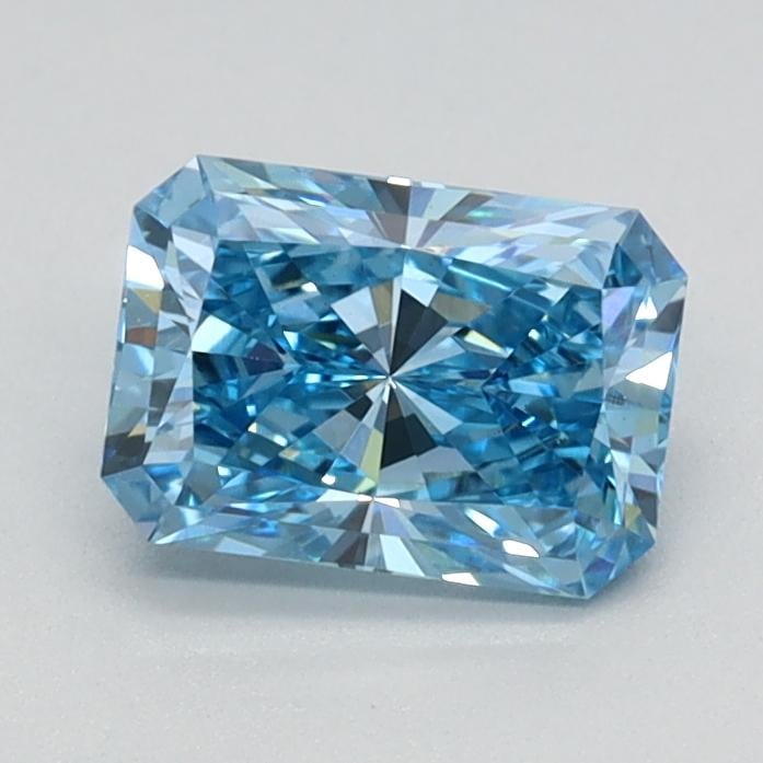 0.77 Ct. Fancy Vivid Blue Radiant Lab Grown Diamond