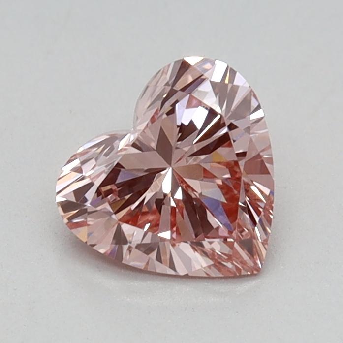 0.51 Ct. Fancy Intense Pink Heart Lab Grown Diamond