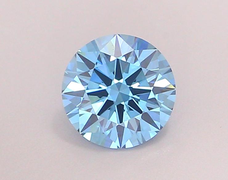 1.06 Ct. Fancy Vivid Blue Round Lab Grown Diamond