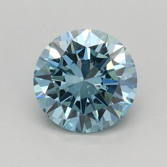 0.50 Ct. Fancy Vivid Blue Round Lab Grown Diamond