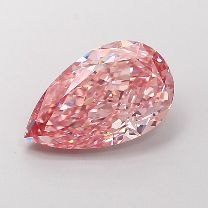 2.20 Ct. Fancy Vivid Pink Pear Lab Grown Diamond