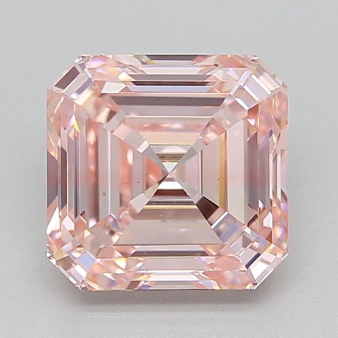 2.06 Ct. Fancy Intense  Pink Asscher Lab Grown Diamond