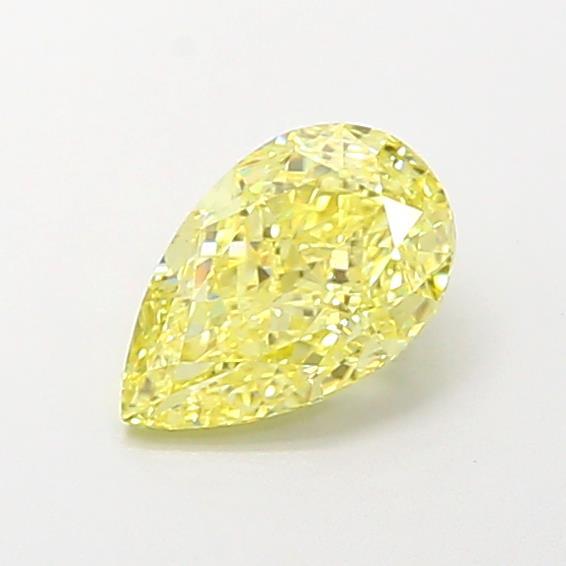1.09 Ct. Fancy Intense Yellow Pear Lab Grown Diamond