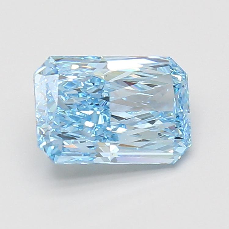 2.10 Ct. Fancy Vivid Blue Radiant Lab Grown Diamond