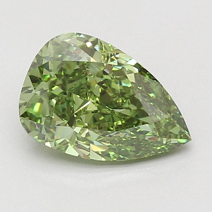 2.01 Ct. Fancy Vivid Green Pear Lab Grown Diamond