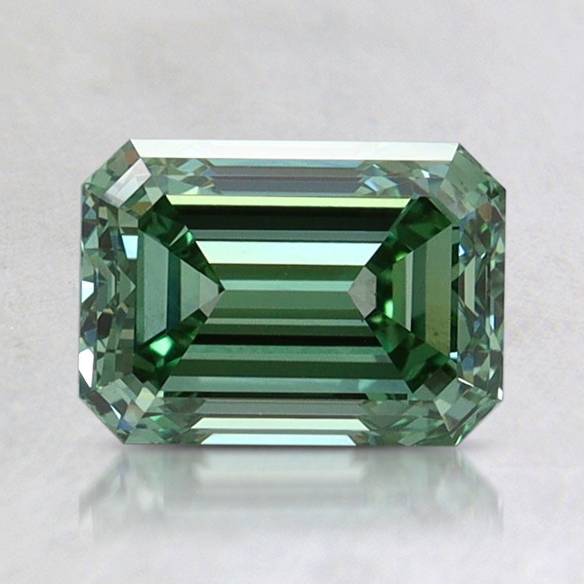 1.50 Ct. Fancy Vivid Pacific Green Emerald Lab Grown Diamond