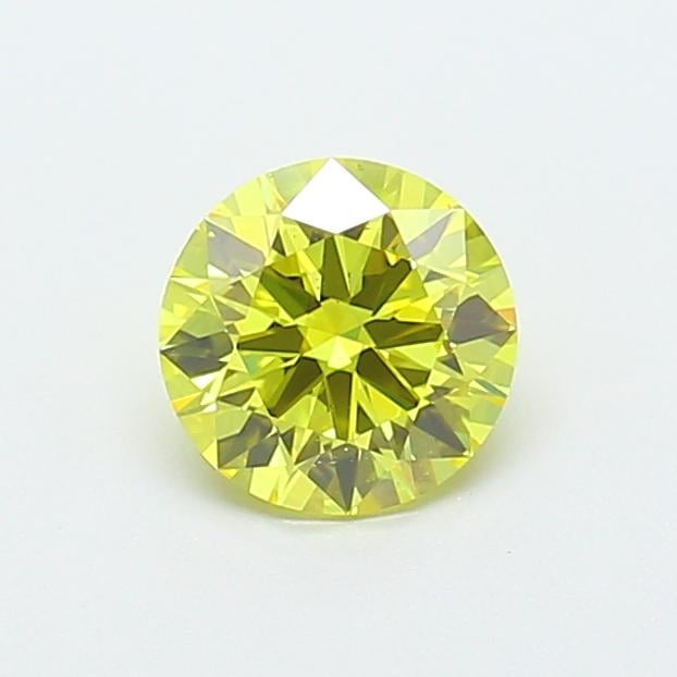 1.00 Ct. Fancy Vivid  Yellow Round Lab Grown Diamond