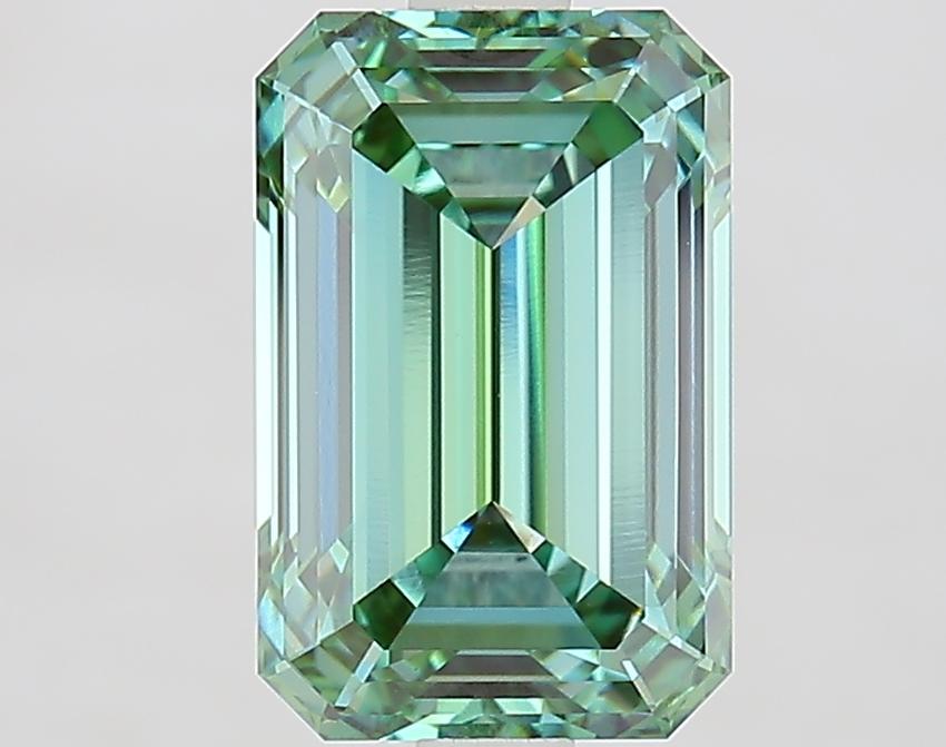 3.02 Ct. Fancy Vivid Green Emerald Lab Grown Diamond