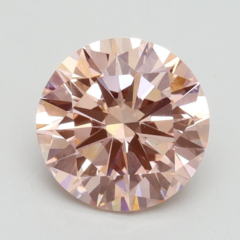 2.00 Ct. Fancy Intense Pink Round Lab Grown Diamond