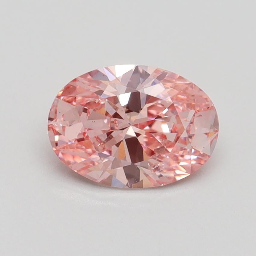 1.05 Ct. Fancy Intense Pink Oval Lab Grown Diamond