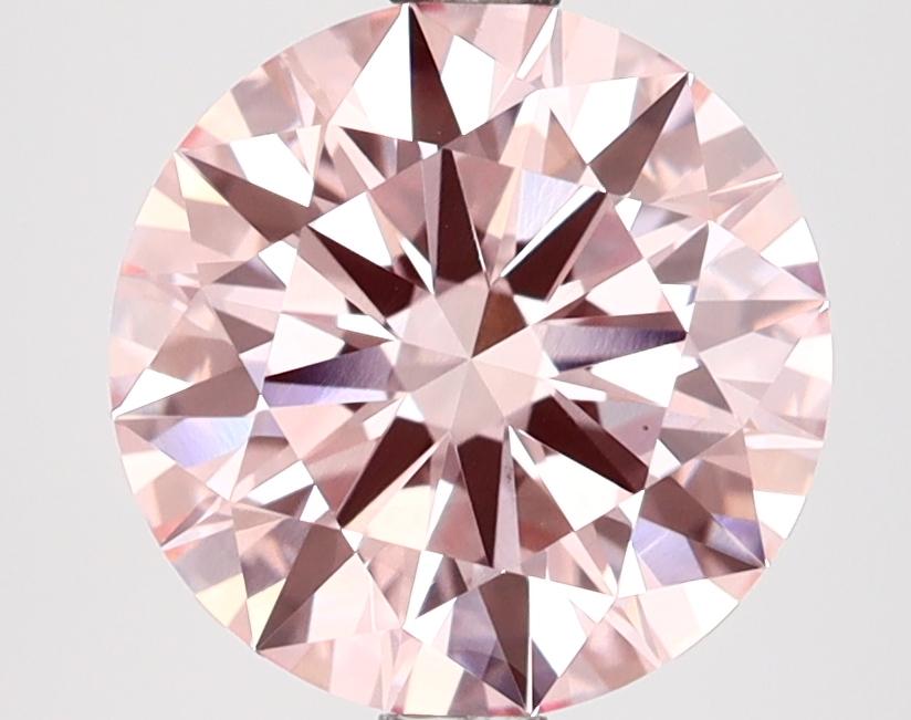 2.63 Ct. Fancy Intense Pink Round Lab Grown Diamond
