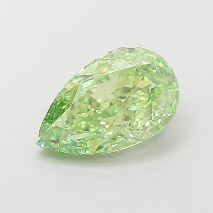 2.21 Ct. Fancy Vivid  Green Pear Lab Grown Diamond